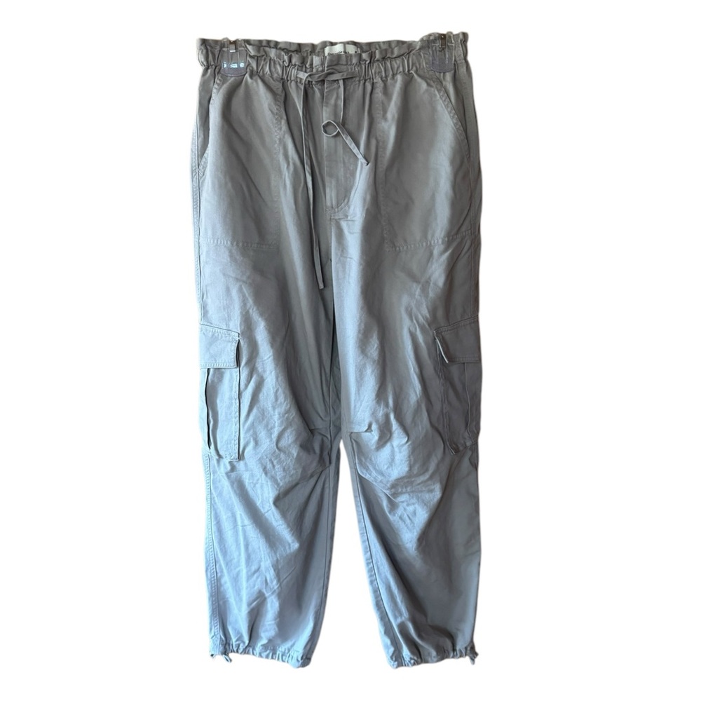Abercrombie & Fitch Tan Drawstring Button & Drawstring & Drawstring Ankle Cargo